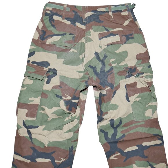 Genuine Gear Mens Cargo Pants Size 28x32 Woodland Camo M81 Hunting Fatigue S/R - Picture 9 of 10
